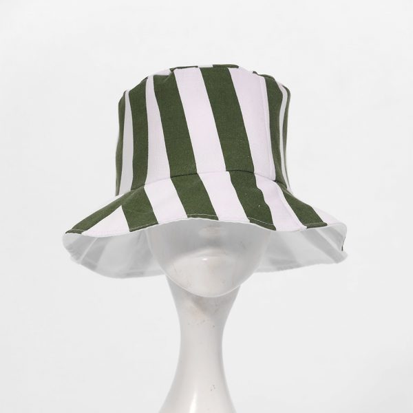 Anime Bleach Urahara Kisuke Cosplay Hat Cap Bucket Hat Green White Striped Men Women Summer Cool - Philza Merch