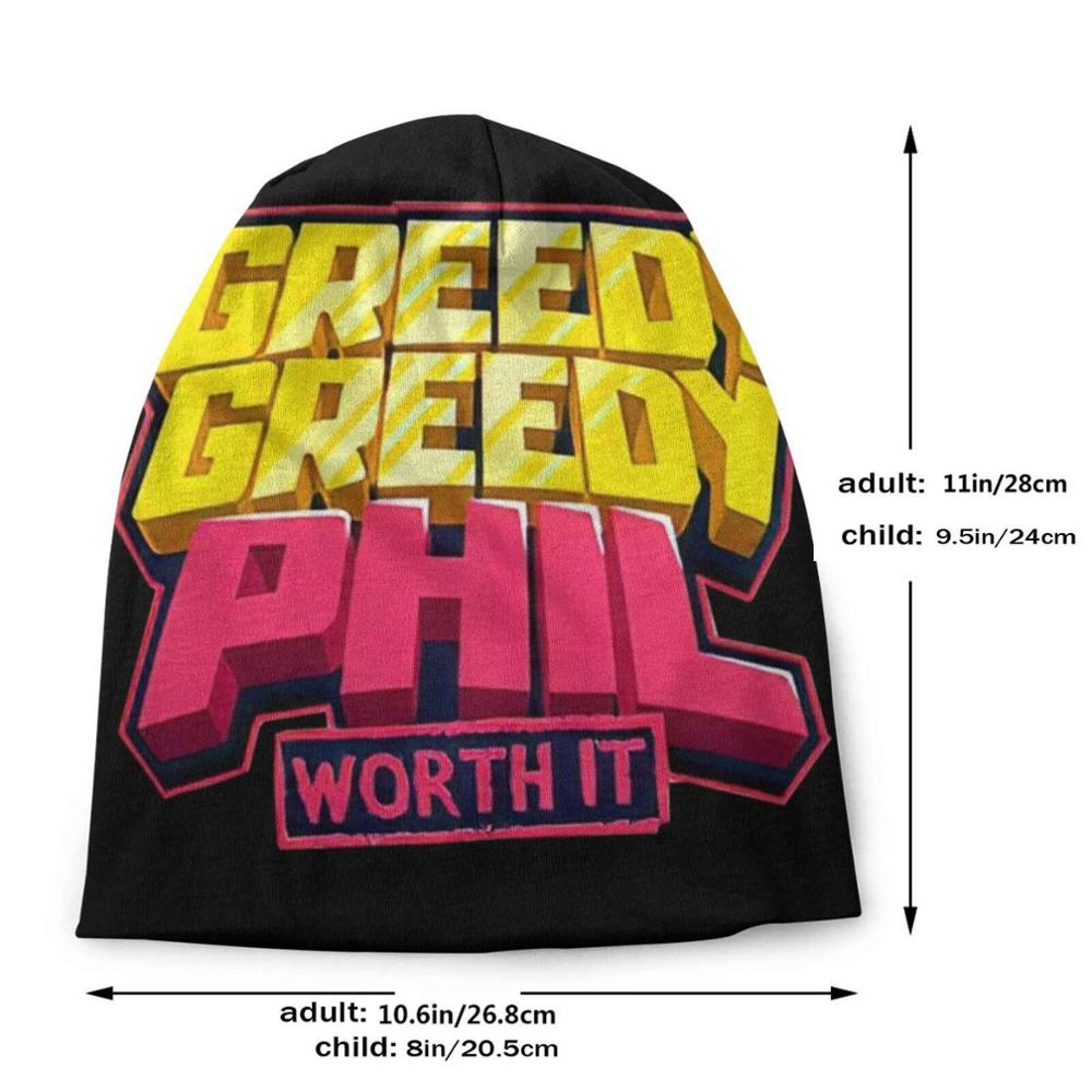 Greedy Greedy Phil Knit Beanie Hat Men Women Winter Diy Cap Ph1Lza Philza Technoblade Wilbur Soot Badboy Skeppy Innit Wilbur Aw