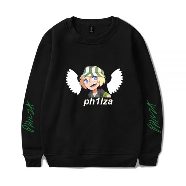 Streetwear ph1lzA Merch Round Collar Sweatshirt 2021 New Arrival O neck Long Fashion Pullovers 1 - Philza Merch