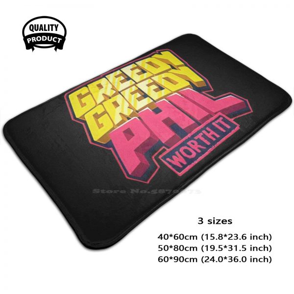 Greedy Greedy Phil Soft Foot Pad Room Goods Rug Carpet Ph1Lza Philza Technoblade Wilbur Soot Badboy - Philza Merch